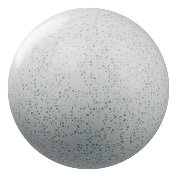 Cool ash grey terrazzo material