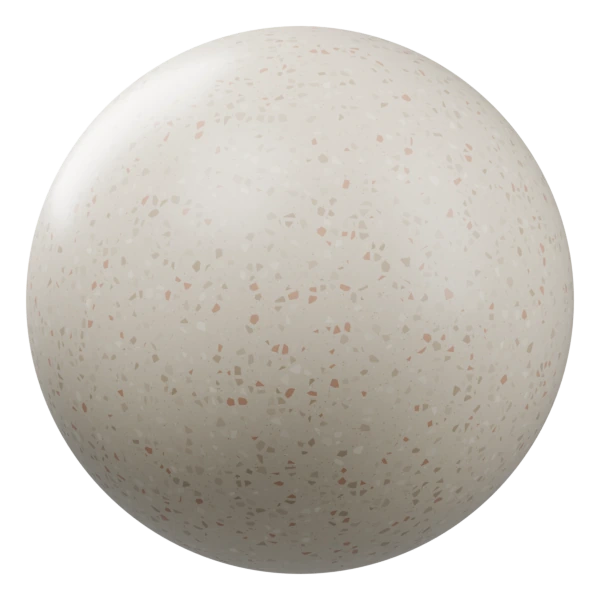 Warm sand terrazzo material with stone chips