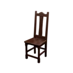 Antique mahogany chair 3D model for Blender