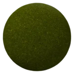 Procedural moss Blender material on a sample sphere