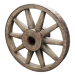 Wagon wheel free 3D model for Blender